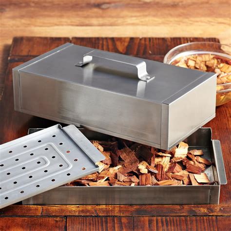 sur la table stainless steel smoker box|Rösle BBQ Smoker Box .